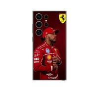 Coque Samsung Galaxy S25 Ultra Lewis Hamilton - Official Ferrari Wallpaper