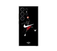 Coque Samsung Galaxy S25 Ultra Nike Jordan Logo Fond Noir