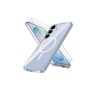Coque Samsung Galaxy S26 5G Magnétique Compatible MagSafe Transparente avec 2 Verres Trempés