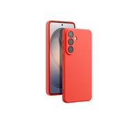 Coque Samsung Galaxy S26 Silicone Soft-Touch Doublure Microfibre Orange