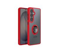 Coque pour Galaxy S26 Protection Rigide avec Anneau Rotatif 360° Rouge