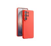 Coque Samsung Galaxy S26 Ultra Silicone Soft-Touch Doublure Microfibre Orange