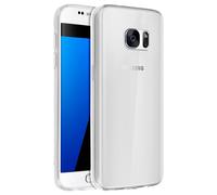 Coque Samsung Galaxy S7 Coque souple Silicone Gel coin renforcée Transparent