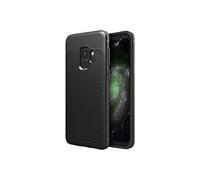 - Coque Samsung Galaxy S9 Etui Housse Silicone TPU Souple Anti-Choc Motif Cuir Anti-dérapante, Noir [Dimensions PRECISES Smartphone : 147.7 x 68.7 x