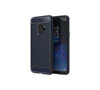 - Coque Samsung Galaxy S9 Housse Etui Gel Motif Fibre Carbone Luxe Flex TPU Premium, Bleu Foncé [Dimensions PRECISES Smartphone : 147.7 x 68.7 x 8.5