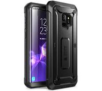 Coque Samsung Galaxy S9, SUPCASE Coque de Protection Intégrale Robuste Anti-Choc avec Protecteur d'écran Intégré [Série Unicorn Beetle PRO] pour Samsung Galaxy S9 2018 (Noir)