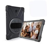 Coque Samsung Galaxy Tab A 10.5 T590 T595 T597, Étui Robuste Antichoc, Support Rotatif 360 et Dragonne, Protection Housse pour Samsung Galaxy Tab A 10.5 T590 T595 T597 (Noir)