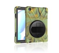Coque Samsung Galaxy Tab A 8.0 P200 P205, Étui Robuste Antichoc, Support Rotatif 360 et Dragonne, Protection Housse pour Samsung Galaxy Tab A 8.0 P200 P205 (Camouflage)