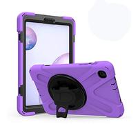 Coque Samsung Galaxy Tab A 8.4 T307 T307U, Étui Robuste Antichoc, Support Rotatif 360 et Dragonne, Protection Housse pour Samsung Galaxy Tab A 8.4 T307 T307U (Mauve)