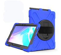 Coque Samsung Galaxy Tab Active Pro 10.1 T540 T545 T547, Étui Robuste Antichoc, Support Rotatif 360, Dragonne et Porte-Crayon, Protection Housse pour Galaxy Tab Active Pro 10.1 T540 T545 T547 (Bleu)