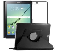 ebestStar Housse Galaxy Tab S2 9.7 SM-T813/T815/T810 – PU cuir 360° + film verre trempé noir