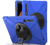 Coque Samsung Galaxy Tab S8 Ultra 14.6 X900 X906, Étui Robuste Antichoc, Support Rotatif 360 et Dragonne, Protection Housse pour Samsung Galaxy Tab S8 Ultra 14.6 X900 X906