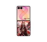 Coque Samsung Galaxy Z Flip 7 et 8 Multicolore motif renard et fox manga semi-rigide