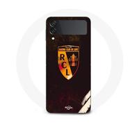 Coque Samsung Galaxy Z Flip4 Rcl Lens Orange Fond Noir