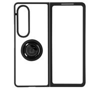 Coque pour Samsung Galaxy Z Fold 4 Bi-matière Bague Métallique Support Vidéo Noir