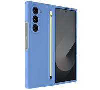 Coque Samsung Galaxy Z Fold 6 Soft Touch avec Stylet Tactile Bleu