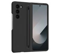 Avizar Coque pour Samsung Galaxy Z Fold 6 Soft Touch avec Stylet Tactile Noir