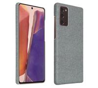 Coque Samsung Note 20 Rigide Finition Tissu Anti-traces Lavable argent