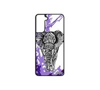 Coque Samsung S21+ Plus silicone elephant sagesse d'afrique art fantaisie motif ethnique tribal gel animal azteque ganesh de galaxy