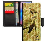 Coque Samsung S24 Ultra Rabat Portefeuille Tortue Reptile Aimantée Animal Unique Vert Sam. Geante Design Telephone Etui Ocean Galaxy