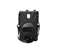Coque pour Samsung Tab Active 3 & Tab Active 5 Hybride Poignée Rotative Béquille Bandoulière Noir