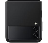 Coque - SAMSUNG - Z Flip3 - Cuir - Noir - Semi-rigide