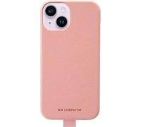Coque SBS Amelie aspect cuir pour iPhone 14, rose