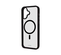 Coque SBS pour iPhone 16 compatible MagSafe Transparent avec bords Noir