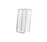Coque semi-rigide 360° pour Samsung A41 - transparente / grise