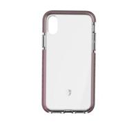 Coque semi-rigide pour iPhone XS Max New Life - Transparent/Rose Force Case
