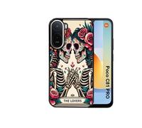 Coque semi-rigide pour POCO C81 Pro - Motif Tête de Mort Lovers