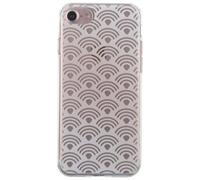Coque pour iPhone SE 2020/8/7 Semi-rigide avec motifs arabesques Transparent