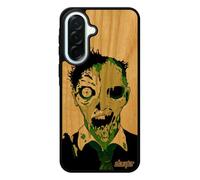Coque Silicone A37 5G Bois Zombie epouvante Halloween Gore Mort Vivant Portable Apocalypse Homme Vert Made in France pour Samsung Galaxy