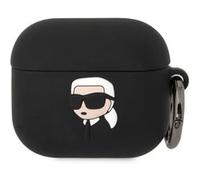 Coque Silicone AirPods 3 Karl Head 3D Luxe Antichoc Karl Lagerfeld Noir