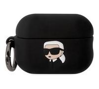 Coque Silicone AirPods Pro 2 Karl Head 3D Protection Luxe Antichoc Karl Lagerfeld Noir