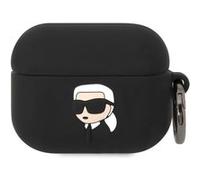 Karl Lagerfeld Silicone NFT Karl Head 3D Coque AirPods Pro, Noir
