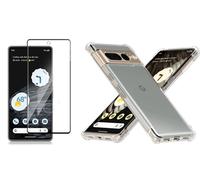 Coque Silicone Angles Renforces + Vitre Protection Ecran Pour Google Pixel 7 Pro 5G