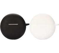 Coque Silicone Antichoc 360° Compatible Oppo Enco Buds2 - Recharge Sans Fil, Accès Facile Aux Boutons, Design Fin Et Coloré (Noir/Blanc)