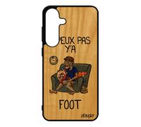 Coque Silicone Antichoc Pour S25+ Plus Bois J'peux Pas Y'a Football Unique Comique Foot Humour Case Drole Rigide Gris Pour Samsung Galaxy
