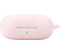 Coque Silicone Antichoc Pour Shokz Openfit Air - Housse De Transport Slim, Résistante Aux Rayures, Compatible Charge Sans Fil Avec Attache - Rose