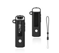 Coque Silicone Antidérapant pour Fiio SnowSky Echo Nano + Dragonne,Noir | Étui souple antichoc, anti-rayures, léger, fixation rapide, parfait pour le sport et la musique nomade