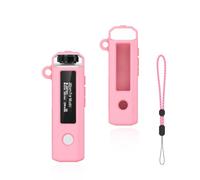 Coque Silicone Antidérapant pour Fiio SnowSky Echo Nano + Dragonne,Rose | Étui souple antichoc, anti-rayures, léger, fixation rapide, parfait pour le sport et la musique nomade