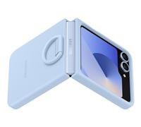 Coque silicone bleu avec anneau