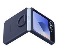 Coque silicone bleu nuit avec anneau