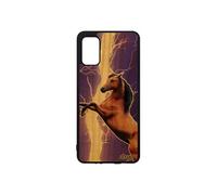 Coque silicone cheval A41 bois veritable gel case antichoc animal design equitation eclair poulain orage solide poney Samsung galaxy