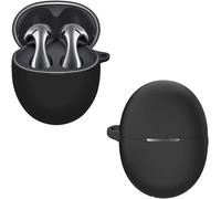 Coque Silicone Compatible Huawei Freebuds 5 - Ajustement Parfait, Protection Anti-Chocs, Recharge Sans Fil, Anti-Poussière, Lot 2 Pcs Noir