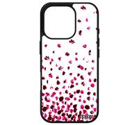 Coque Silicone Confettis Pois Pour Apple Iphone 16 Pro Rose Mobile Noir Design Motif Case Texture Original Telephone Romantique Coloré De