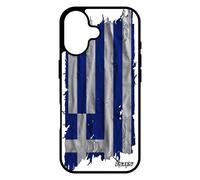 Coque Silicone Drapeau Grece Grec Pour Iphone 17 Football Euro Tissu Personnalisé Etui Telephone Basket Foot Jo De Made In France