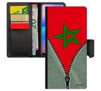 Coque Silicone Drapeau Maroc Marocain Samsung S24+ Plus Rabat Foot Coupe Du Monde Jeans Telephone Leather Coupe D'afrique Can Galaxy
