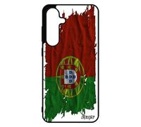 utaupia Coque Silicone Drapeau Portugal Portugais pour Samsung S24 FE Basket Euro Foot Coupe d'europe Football Etui pour Galaxy